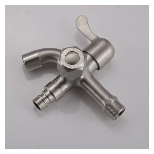 Robinet machine à laver inox 304 double usage avec filetage G1/2 - 4