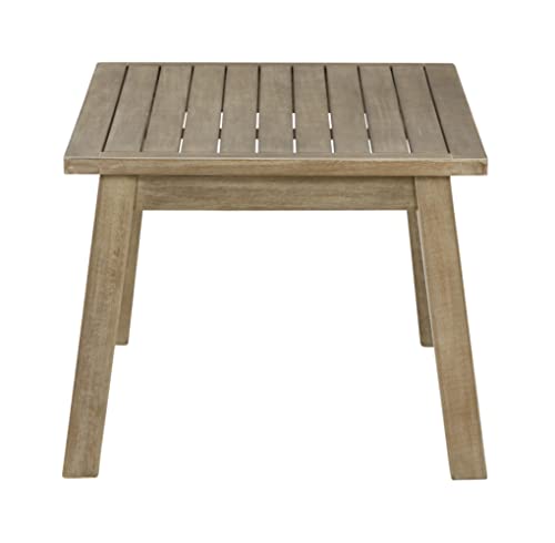 Signature Design By Ashley Barn Cove Outdoor Eucalyptus Patio Coffee Table, Brown #TOP2