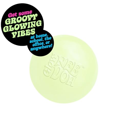 Schylling NeeDoh Glow in The Dark - Sensory Squeeze Toy - Gratifying Glowing Glob - 2.5" Wide - Glow in The Dark (Pack of 1) image 9