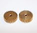 MKSIWSA Industry 5PCS 0.5M-40teeth Metal Copper Precision Model Motor Small Modulus Gears Hole 2mm