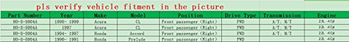 Odm Ho-8-8004A New Cv Axle Shaft/Drive Axle Assembly, Front Passenger (Right) Side, For Honda 1994-1997 Accord/ 1990-1991 Prelude, 1997-1998 Acura Cl, Fwd #TOP1