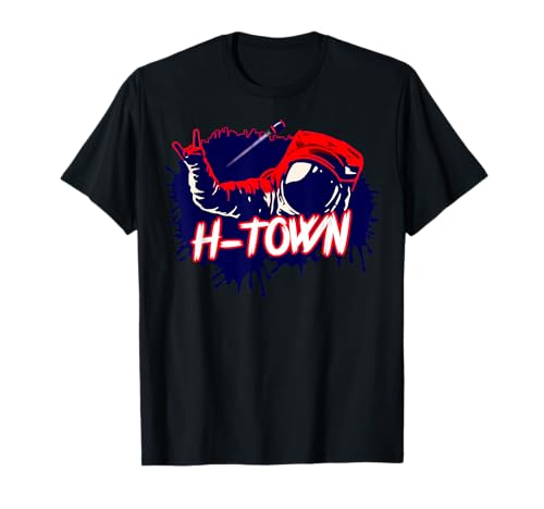 Houston Texas Astronaut H-Town Hand Sign - Houston Football T-Shirt
