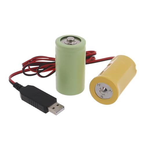 ljhnba 3V LR20 D LR20 Eliminators Cable Replace 2Pcs 1.5V D Batteries for Flashlight Torch Remote Control LED Lights