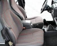 Durafit Seat Covers Compatible with 1995-1999 Jeep Grand Cherokee Laredo Exact Fit Seat Covers.. Black Velour