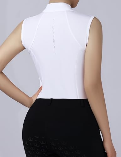 Harrison Howard Equestrian Shirts for Women Sleeveless Horse Riding Lightweight Quick-Dry Riding Shirts for Women2
