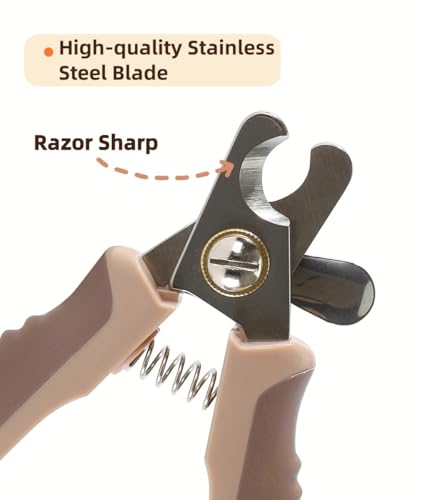 Image of Dog Nail Clippers for Medium or Large Dogs Pet Nail Trimmers Pet Grooming Clippers with Safety Guard to Avoid Over Cutting M