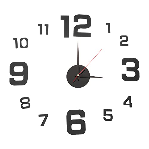 Reloj de Pared 3D DIY Sin Marco Silencioso miniatura 1