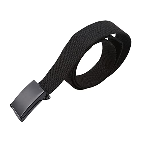 Unisex Outdoor Canvas Belt - Military Stretch Casual Belt - Perfect for Work and Travel Decoration(Black)2
