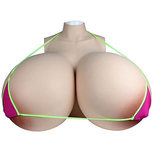 Crossdresser Silicone Breastplate Huge ZZZ Cup Breast Forms, Large Tits Realistic Fake Boobs for Cosplay TG