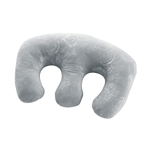 shamjina Soft Detachable Chest Pillow Chest Pad Breast Support Pillow Feminine Bolster for SPA Beauty Salon Massage Table for Better Sleep - Grey