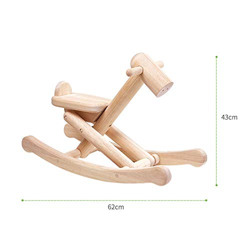 LLSDLS Hölzernes Schaukelpferd Spielzeug-Kind Schaukeltier-Kind Schaukelpferd / – Bild 6