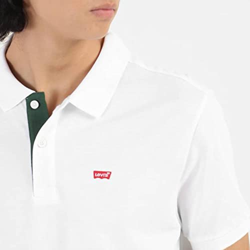 Image of Levi's Men's Cotton Solid Regular Fit Polo Shirt