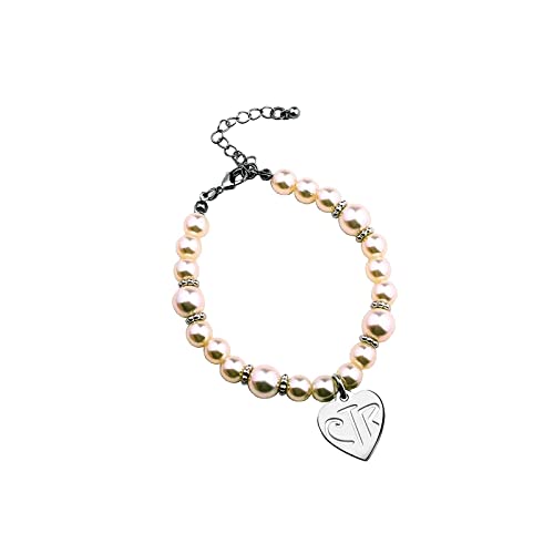 CTR Bracelet Girls Baptism Gift White Pearl Beads Bracelet Choose The Right Gifts for Girls