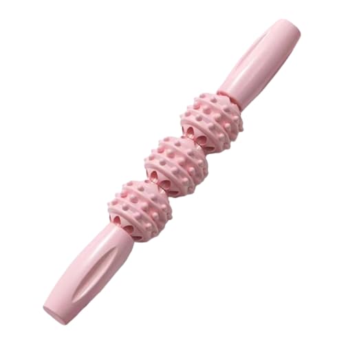 Muscle Roller Stick, Muskelroller-Stick, Massageroller mit 3 Bällen, Massagerolle Körper Roller Stick, Beinmassagegerät Massageroller-Yoga-Zubehör, für Beine Nacken Rücken Schulter