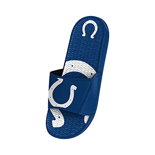FOCO Indianapolis Colts NFL Mens Colorblock Big Logo Gel Slide - XL3