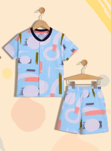 Image of 3BROS Baby Boys & Baby Girls Cotton Hosiery Clothing Set Half Sleeves T-shirt with Matching Pants (DB20HS6027 Parent)