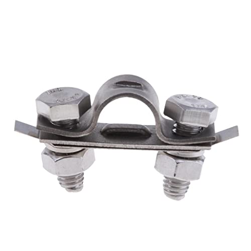 jojomis 2 Marine Yacht Throttle Cable Tube Clamp and Shim Kit 304 Stainless Steel for Boat Control System