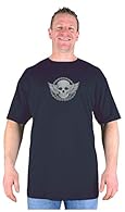 Manufactured in a soft to the touch 180 gsm 100% Cotton these attractive oversized tall big EXTREMLEY LONG oversized Skull t shirt for men come in the colours Black, Navy Blue and Charcoal Grey and is currently available in sizes M L XL 2XL 3XL 4XL 5...