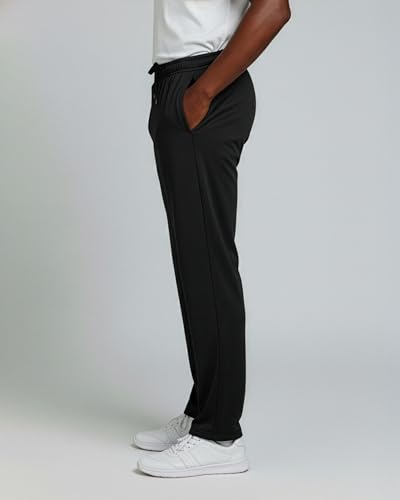 Real Essentials 3 Pack: Men’s Sweatpants – Athletic Track Pants with Pockets | Workout, Running & Lounge (Big and Tall)