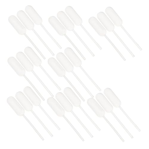 MUCKLILY Set of 100 Plastic Droppers 4ml Pipette Droppers for Lab Perfume Aromatherapy DIY Projects