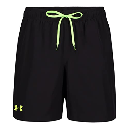 Image of Under Armour Men's Compression Lined Volley Swim Trunks, UPF 50+ Sun Protection, Drawstring Closure & Elastic Waistband