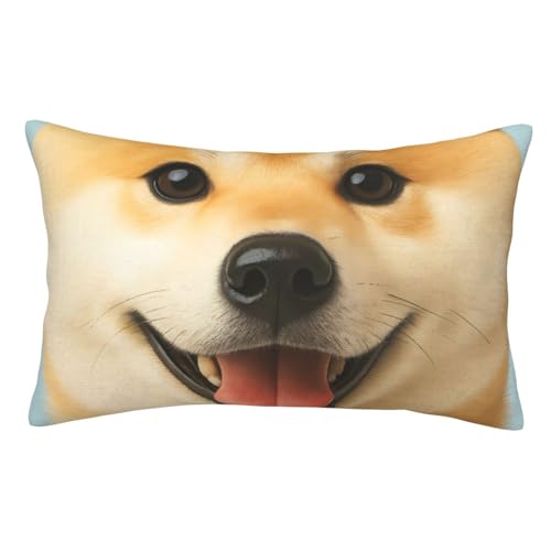 柴犬 いぬ 犬柄6 枕カバー 両面 クッションカバーベッド用 着脱簡単抱き 35 Cm X 50 Cm