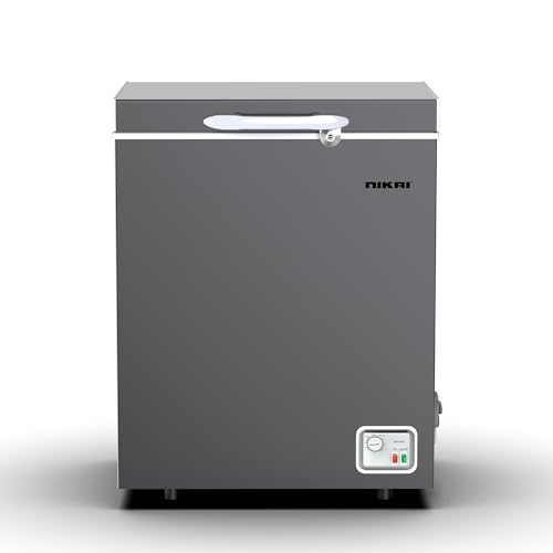 Nikai 150L Gross/98L Net, Single Door Chest Freezer with Storage Basket, High Energy Efficiency Cooling System, Adjustable Temperature, Silent Operation, For Home & Restaurants - NCF150N7S Silver