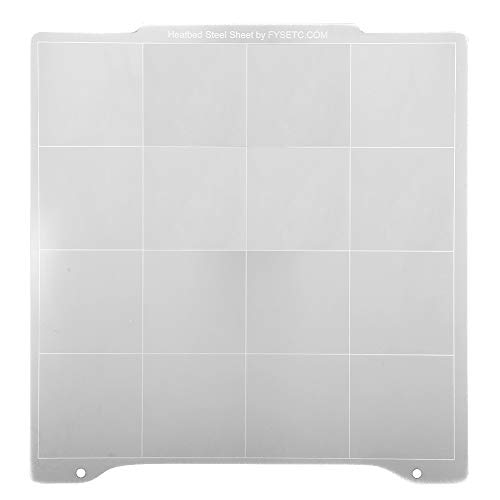 3D Printer Plate, Pratical Anti-Rust Hot Bed Platform Spring Steel Plate Movable Accessory Fit for Prusas Mini Printer for PLA ABS PETG PCL Consumables