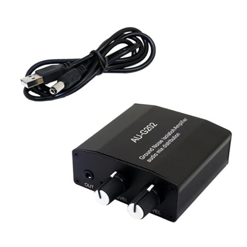 3.5mmステレオヘッドフォンミキサー聴覚ミキシングコンソール二重入力と2出力機能を備えたコンソール