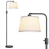 【Base lourde robuste et fil d'alimentation long】Construite avec un matériau métallique robuste, notre lampe sur pied de salon est robuste et résistante aux pointes, pas facile à plier et à tomber. Ce lampadaire a une excellente stabilité qui évitera de tomber lorsqu'il est frappé par des enfants ou des animaux domestiques. Le câble de 180 cm vous permet de placer les lampes de chambre hautes où vous le souhaitez.