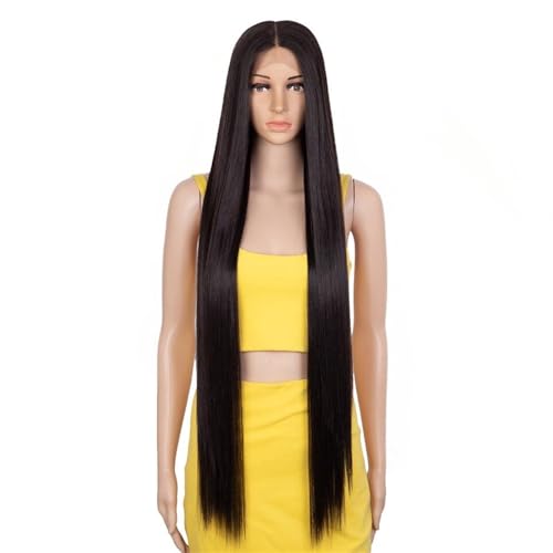 Color degradado, cubierta for la cabeza de pelo largo y liso de fibra química teñida for mujer, cubierta for la cabeza de peluca de Color de 38 pulgadas (Color : 5, Size : 1)