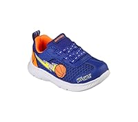 Skechers Unisex-Child Comfy Flex 2.0 Sneaker, Royal/Orange, 7 Toddler