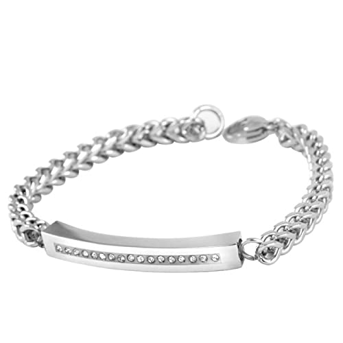 Bijoux souvenir de crémation or rose en acier inoxydable finition miroir