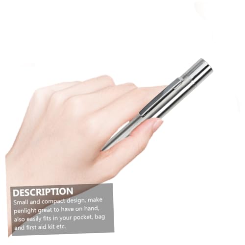 Linterna médica de acero inoxidable duradera con iluminación LED recargable set de 2 4
