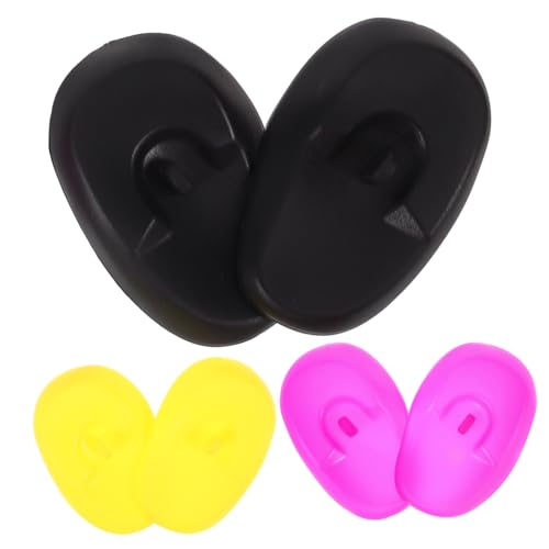 HOLIDYOYO 3組 シリコン製耳カバー ヘアカラー用 耳防水保護 防染イヤーマフ サロン用