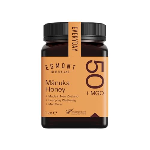 Egmont Honey Miel de Manuka 50+ MGO 1000g | testada en laboratorio y certificado su contenido en MGO | cruda y 100% natural | elaborada y envasada en Nueva Zelanda