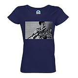 100% Coton respirant French Unicorn T-Shirt Femme Col Rond Coton Bio Eric Dolphy Saxophoniste et Flutiste Jazzman Musicien Photo Vintage Jazz