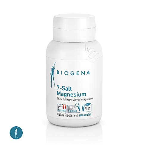 Biogena 7-Salt Magnesium Complex - Magnesium Supplement with 7 Magnesium Forms - bisglycinate, Malate, Citrate, Oxide, glycerophosphate, gluconate and Carbonate I High Absorption