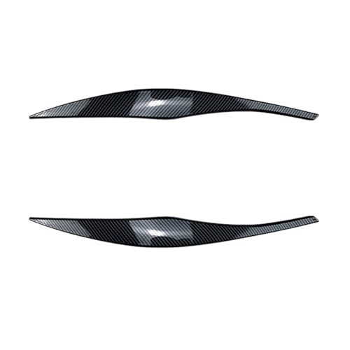 Autocollants de sourcils de phares pour Série 3 E90 E91, habillage carbone haut de gamme