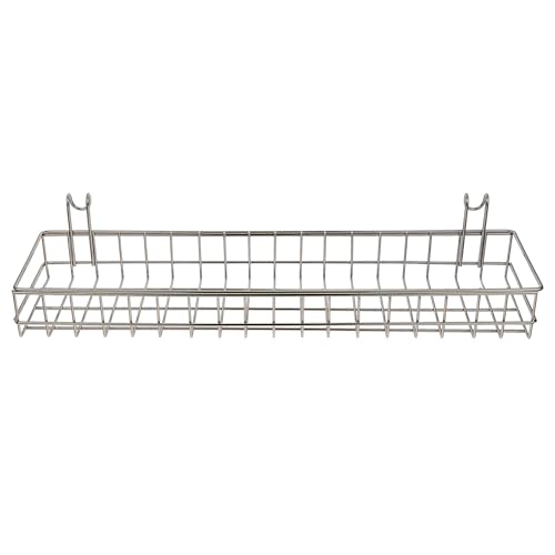 DOITOOL Cesta Colgante Larga de Hierro Negra para Almacenamiento Doméstico Cesta Metálica para Organización Cocina Dormitorio y Oficina de Gran Capacidad
