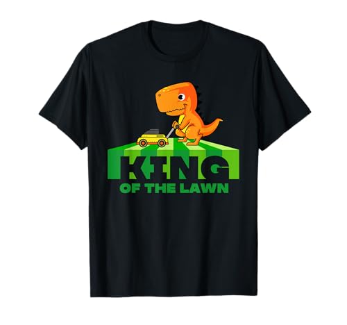 Funny Lawn Mower T-Rex Tractor Mowing Gift For Kids Toddler...
