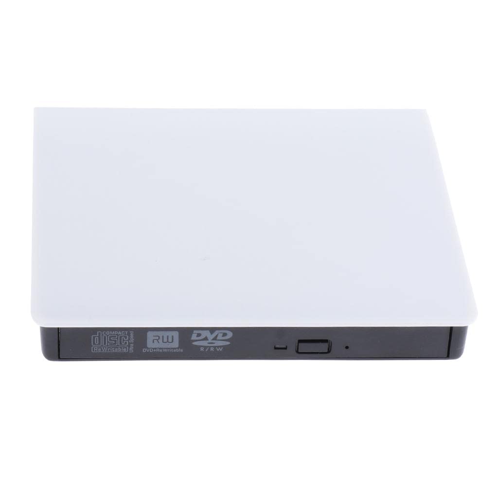 usb 3.0 external dvd drive slim cd dvd-rw optical drive burner writer white| enclosures & docks| drives, storage & blank media |computers/tablets networking