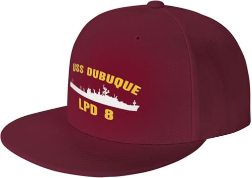 USS Dubuque LPD-8 Outdoor Baseball Hat Flat Hat