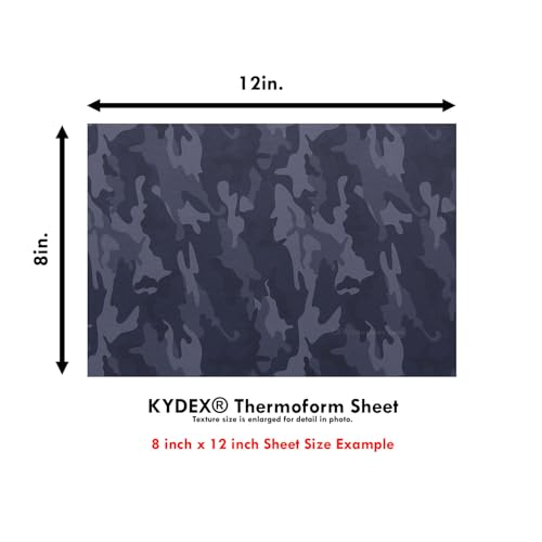 Image of KYDEX Sheet - (Infused Print) - (8in x 12in) - (Woodland Night Stalker Camo) - (1 Sheet) - (for Holster Making & Hobby) - (USA Made)