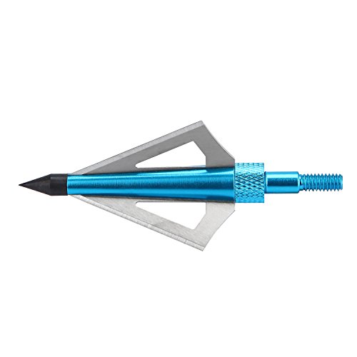 image for Aiskaer 18 Pack Hunting Broadheads,Arrow Heads Hunting,3 Blades Archer