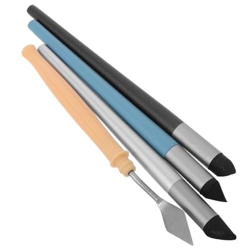 GAROZATION Rotulador de Esponja para Pintura al Óleo Raspador, Herramienta Resistente para Mezclar Pasteles y Tinta, para Dibujo Artístico y Técnicas Mixtas