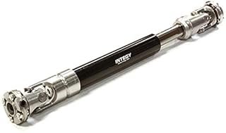 Integy RC Model C26436BLACK Machined Universal Drive Shaft 105-130mm for Custom 1/14 Semi-Tractor Truck