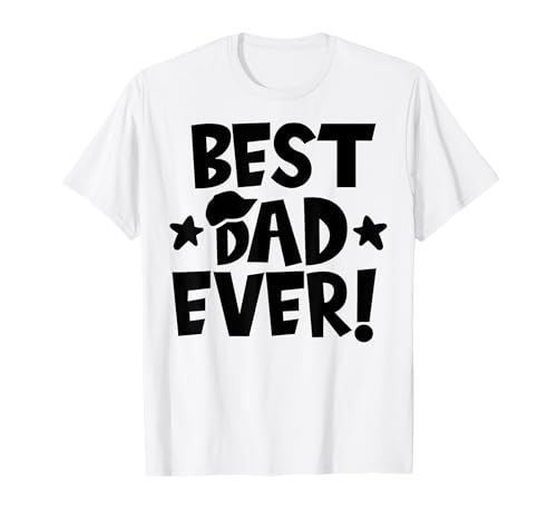 Best dad ever vintage fête des pères homme drôle cool dad ever t-shirt