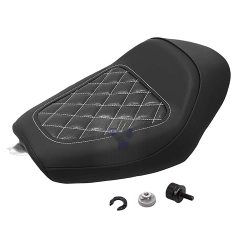 Asiento pasajero de cuero PU prémium para Sportster 48 Iron XL 883 SuperLow