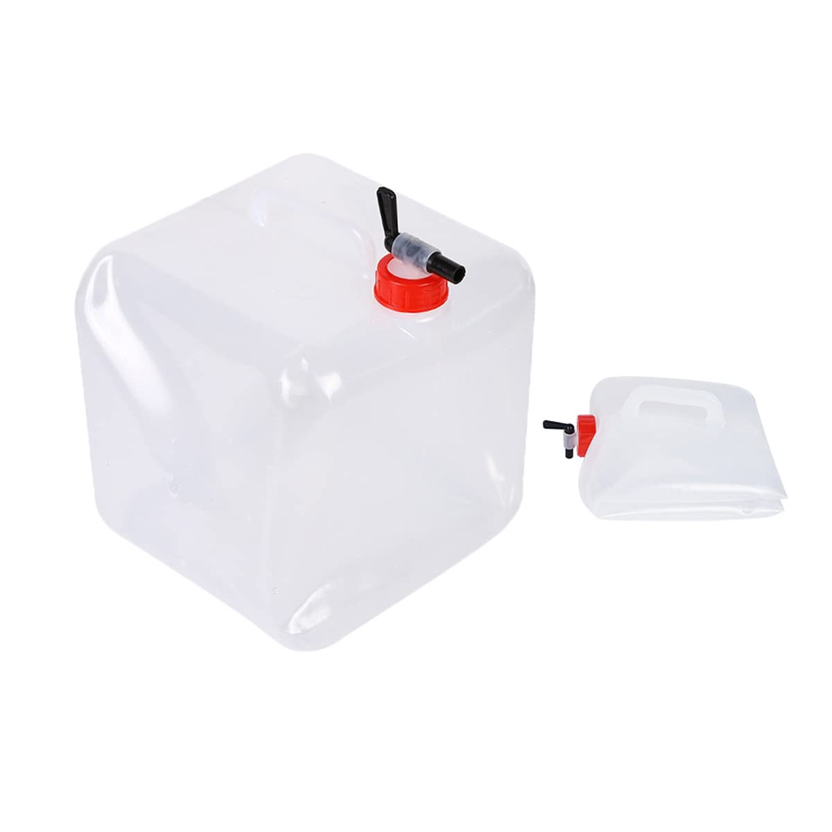 Faltbarer Wasserbehälter BPA-frei lebensmittelecht Camping Wasserkanister Trinkwasser wassertank mit hahn, tragbares Reservoir-Fass für Outdoor, Wandern und Notfall